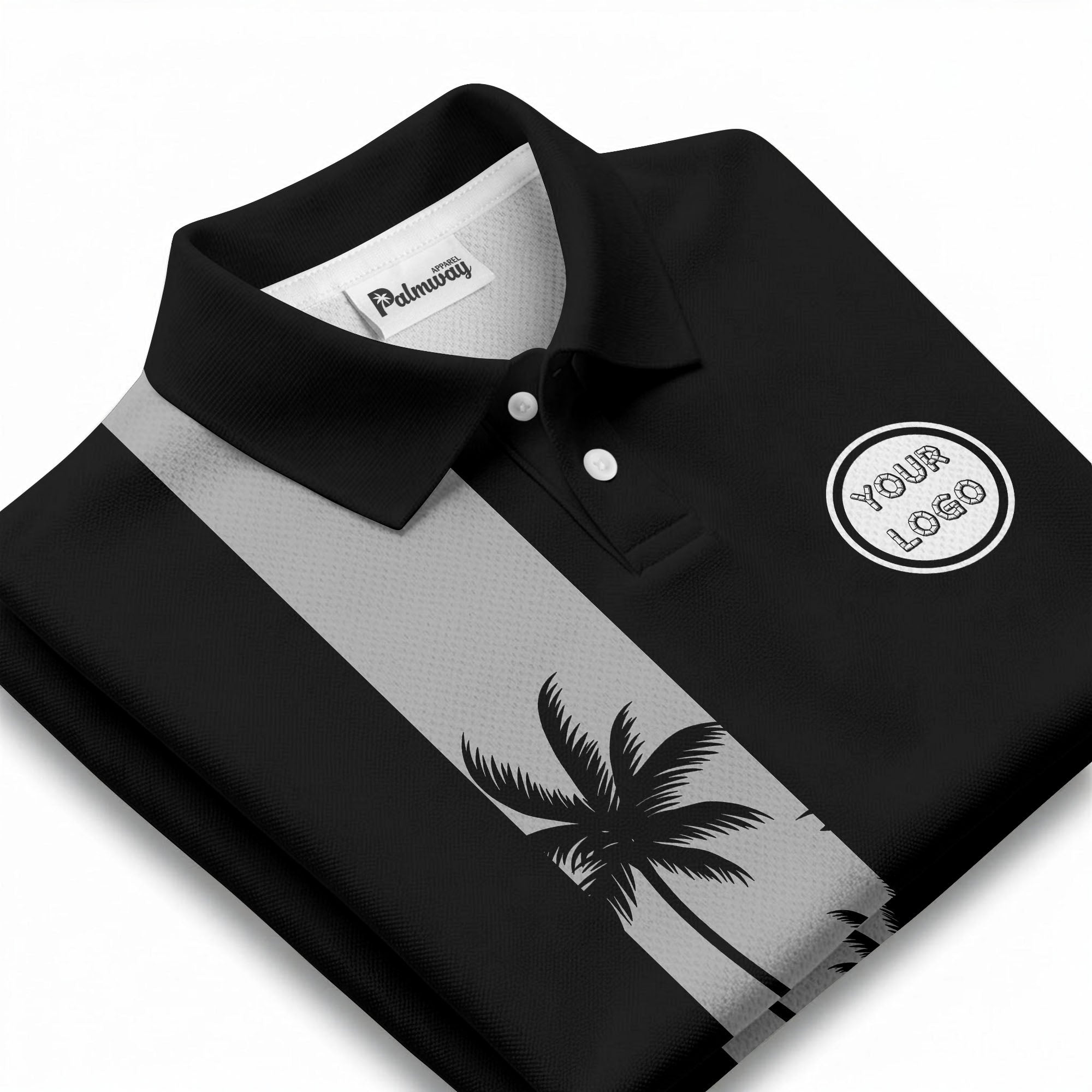 tropical palm tree polo shirt custom polo shirt