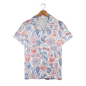 America Independence Day Fourth Of July Cool Art Hawaiian Shirt