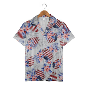 American Flag Aloha Beach Gift Hawaiian Shirt For Men And Women