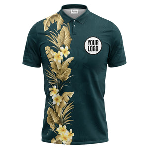 tropical floral polo shirt custom polo shirt
