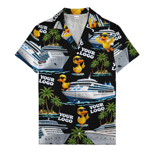 sunglasses ducks on cruise ships palm tree islands hawaiian shirt