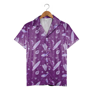 Tropical Escape Hawaiian Shirt with Surfboards and Parrots