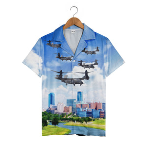 Us Army Bell V-280 Valor Flying Over Fort Worth, Texas Trendy Hawaiian Shirt2