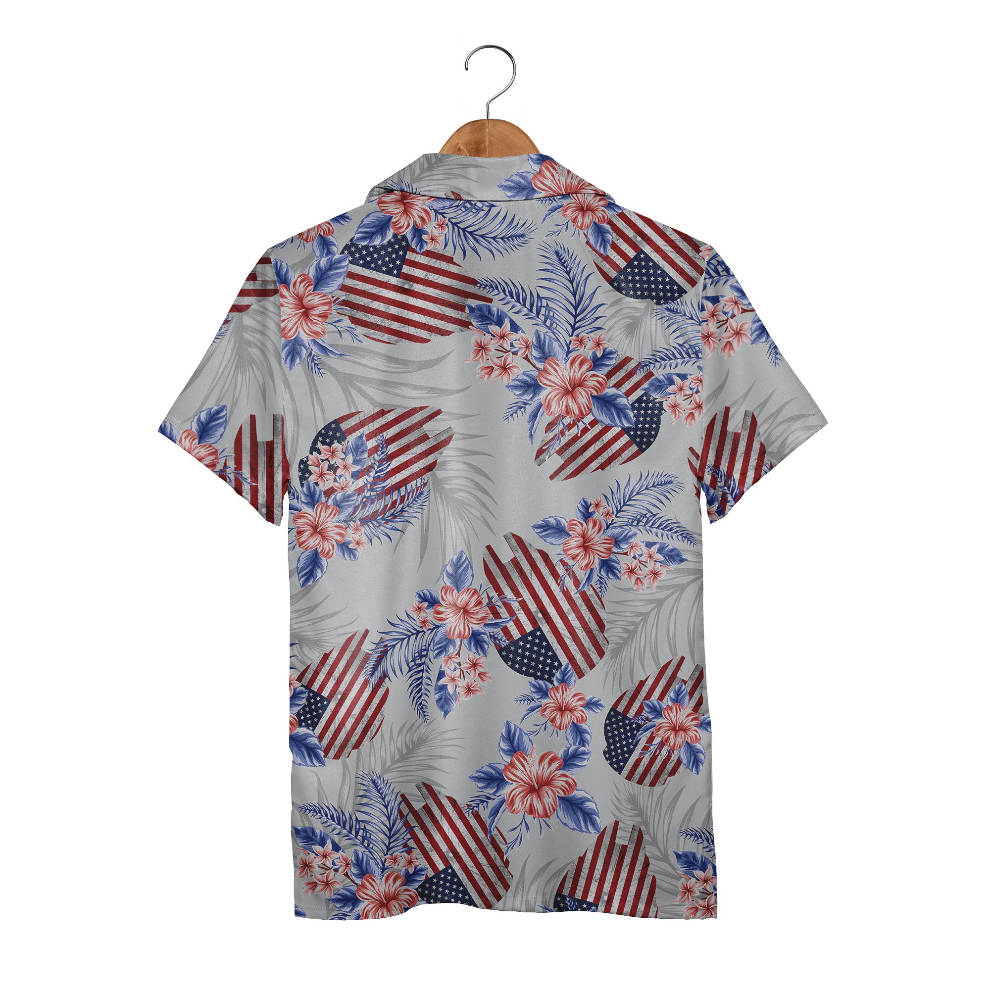 American Flag Aloha Beach Gift Hawaiian Shirt For Men And Women