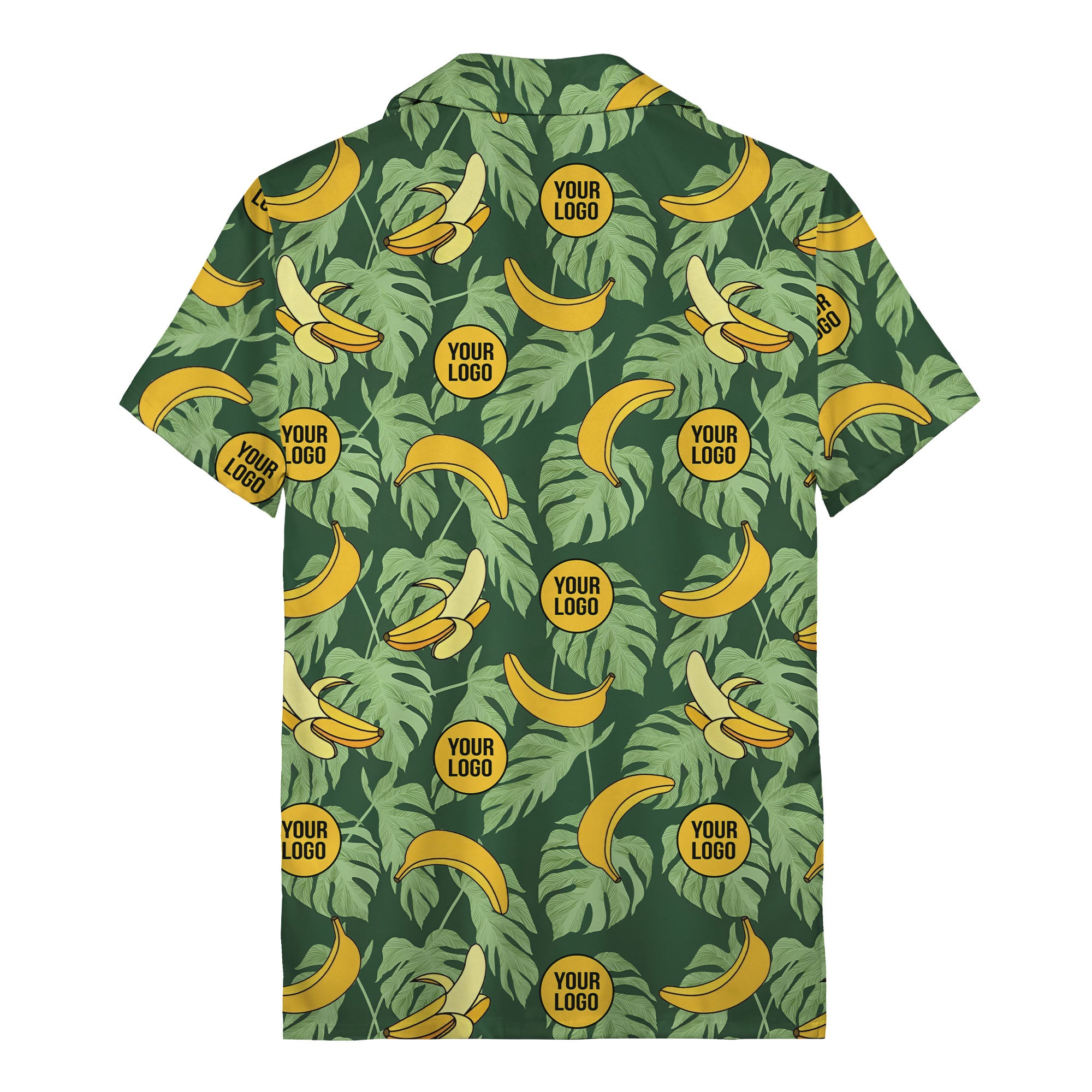 banana bunches & monstera leaves hawaiian shirt for beach vacations