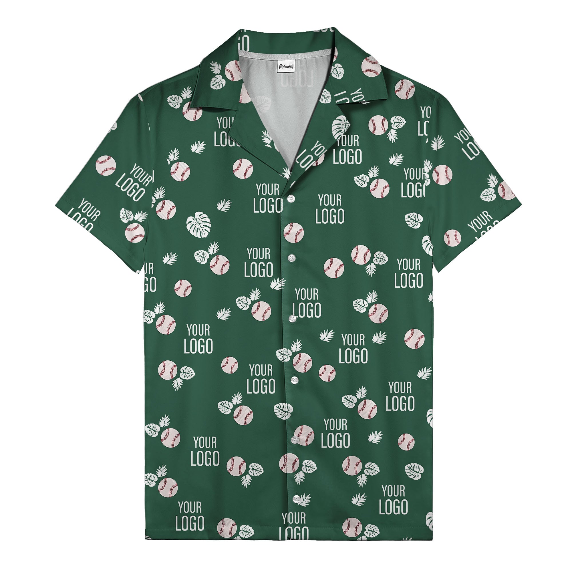 Baseballs Flying Through Tropical Leaves Polo Shirt For Men