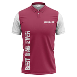 best bag ever vertical text black white modern graphic polo shirt for men