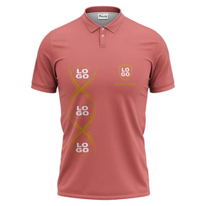 black gold infinity spiral shield team name graphic polo shirt for men