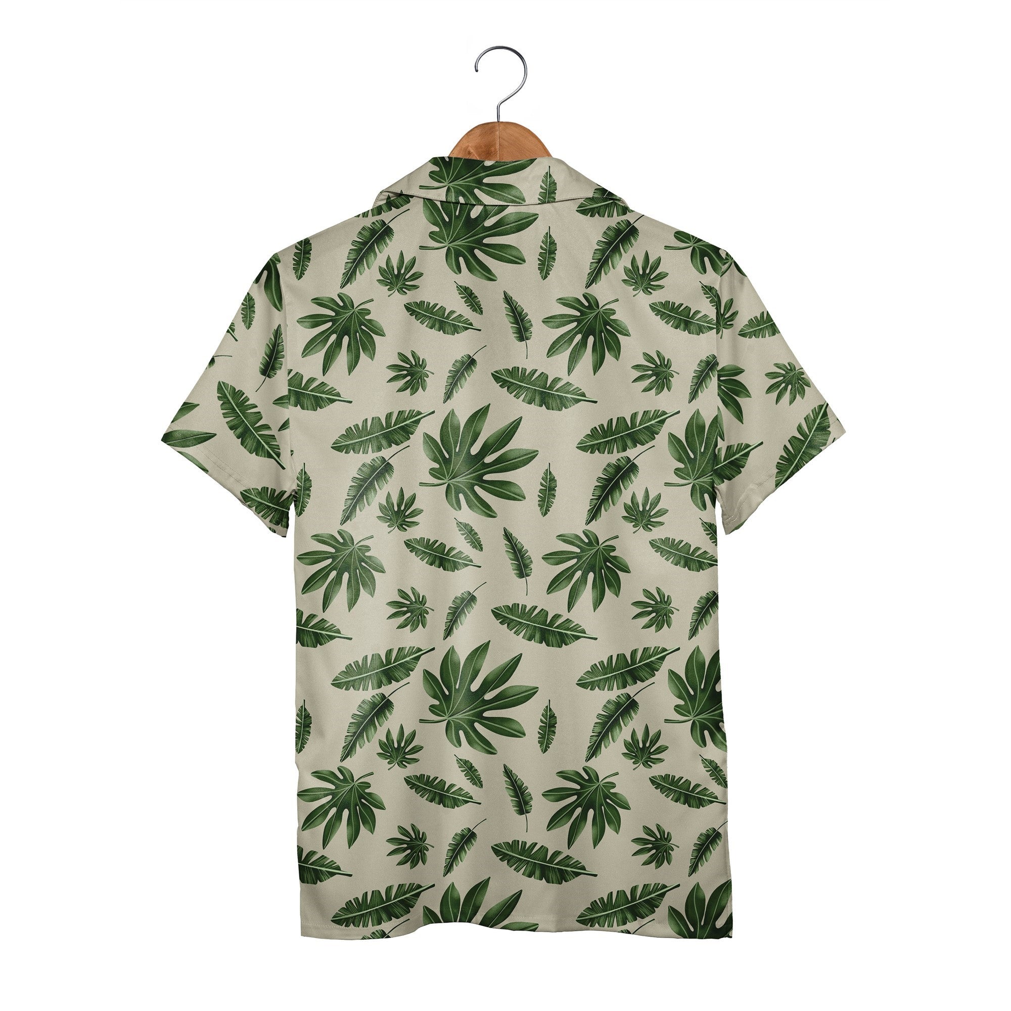 Botanical Study Hawaiian Shirt in Forest Green Tones