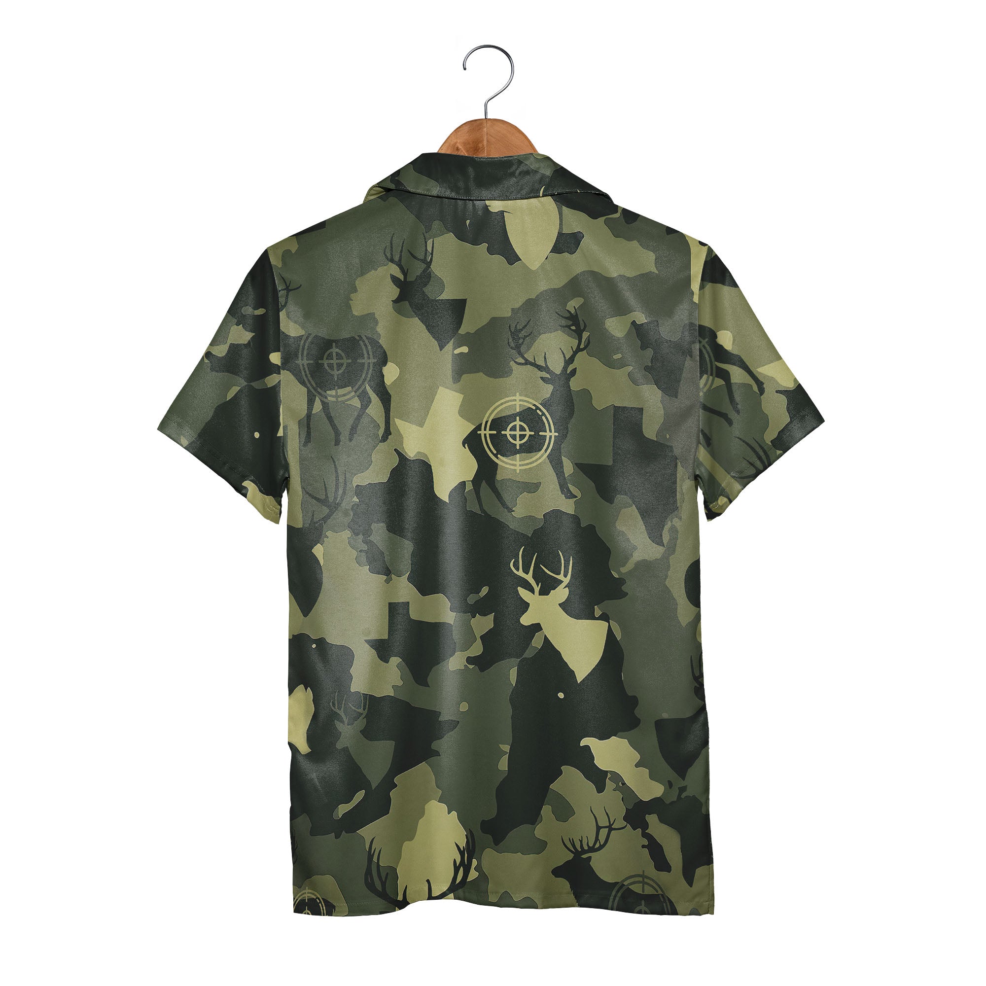 Camouflage Deer Texas Gun Hunting Hawaiian Shirt