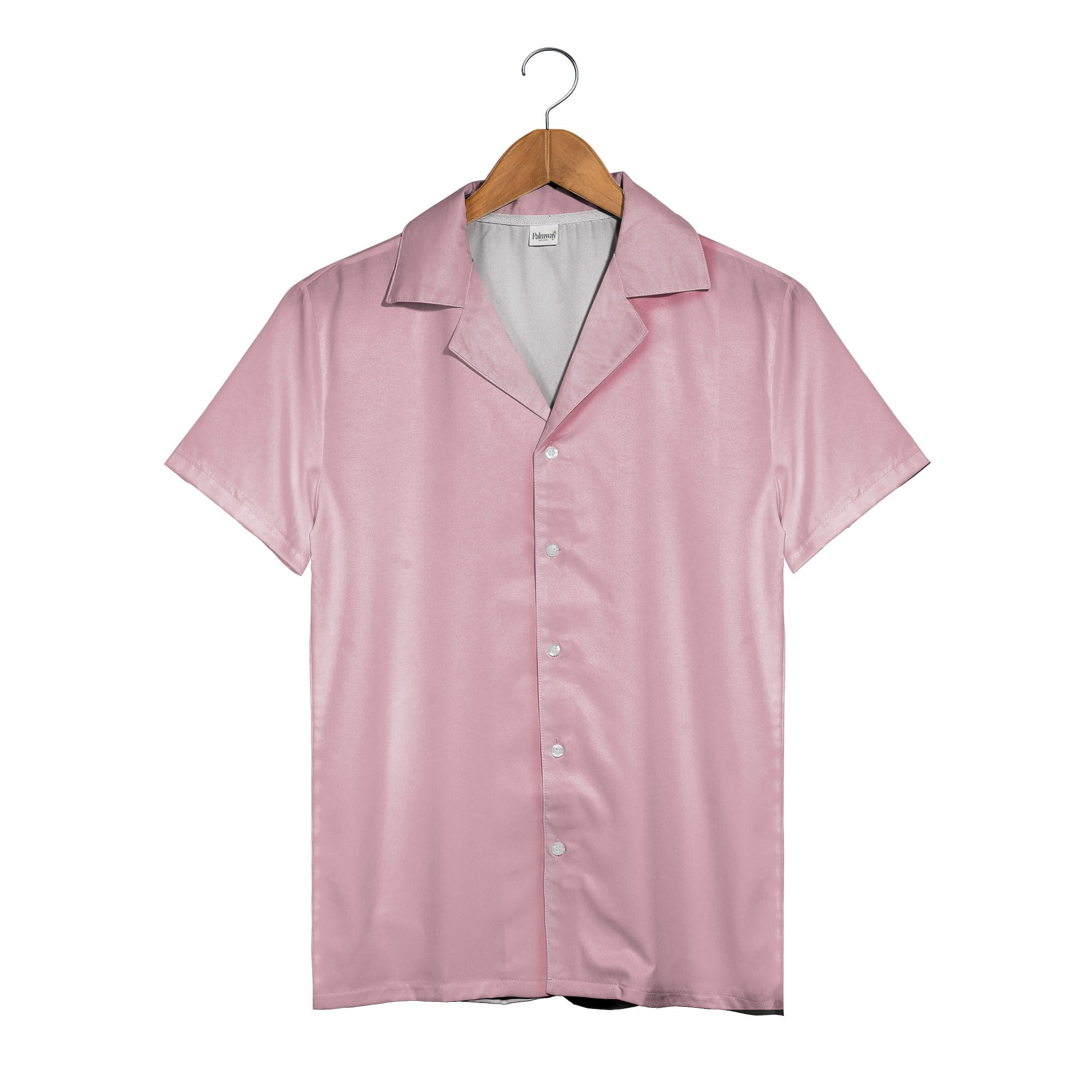 Custom Face Photo Hawaiian Shirt with Repeating Portrait on Pink