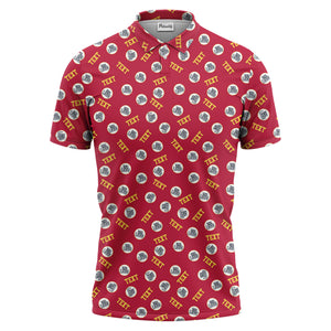 custom logo text polo shirt hawaiian shirt