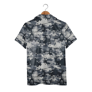 Military Attack Helicopter Gray Camo Hawaiian Shirt – Tactical Aviation