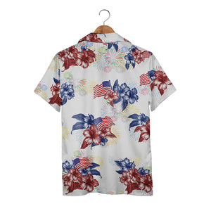 Red White And Blue 4Th Of July Hawaiian Shirt For Men And Women