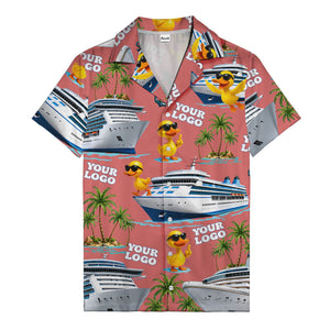 sunglasses ducks on cruise ships palm tree islands hawaiian shirt