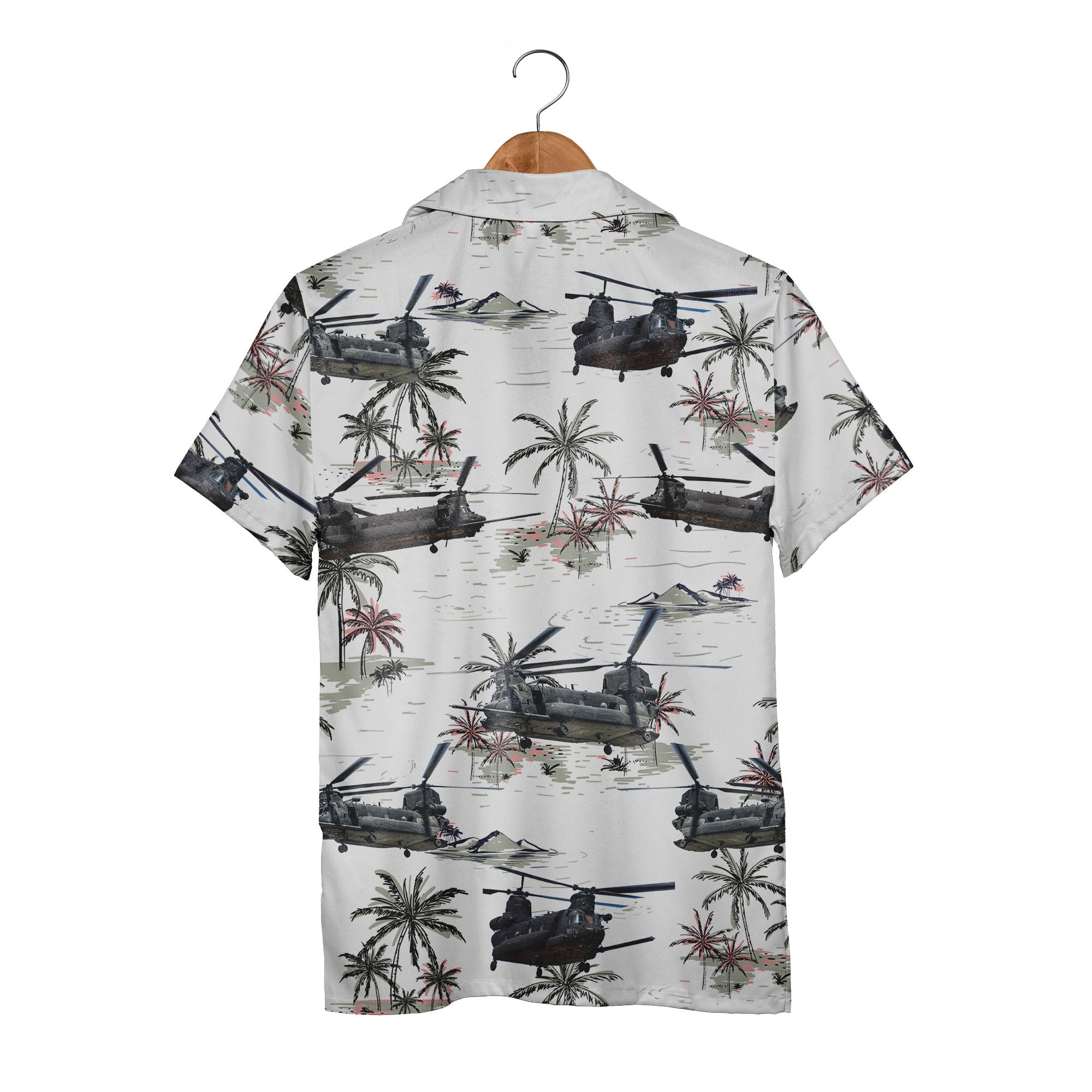 US Army Boeing MH-47G Chinook Trendy Hawaiian Shirt Military Inspired App