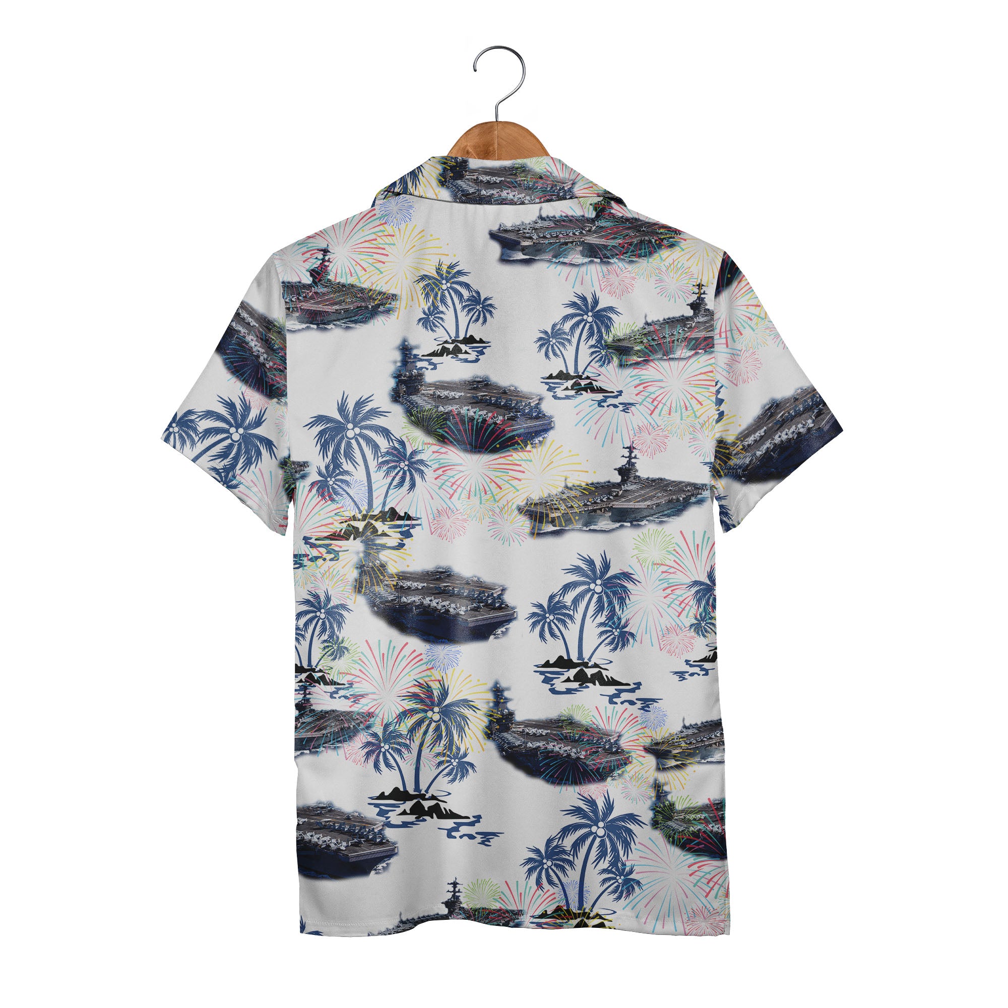 Uss Theodore Roosevelt CVN-71 4Th Of July Trendy Hawaiian Shirt