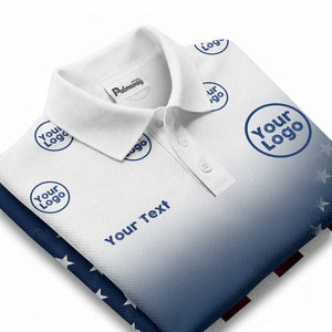 american flag stars & stripes patriotic eagle polo shirt for men