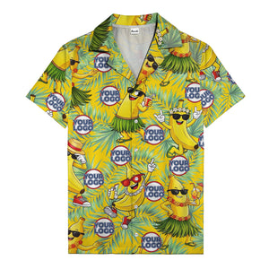 banana luau party cartoon bananas in sunglasses hawaiian shirt