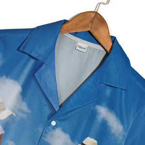 Beach Family Portrait Hawaiian Shirt with Turquoise Ocean Waves
