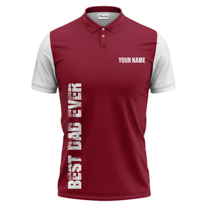 best bag ever vertical text black white modern graphic polo shirt for men