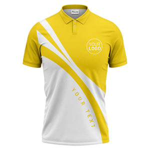 bold diagonal stripes custom logo black white gray modern golf polo shirt