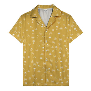Football Palm Helmets Tropical Hawaiian Shirt For Gridiron Aloha Fans
