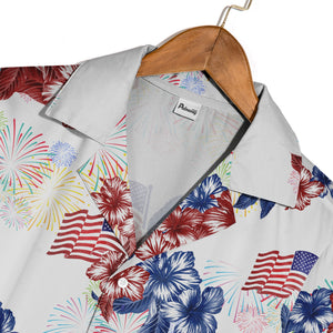 Red White And Blue 4Th Of July Hawaiian Shirt For Men And Women
