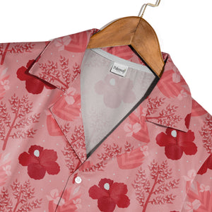 Sweet Valentine Hearts Hawaiian Shirt with Cupid Arrows and Envelopes