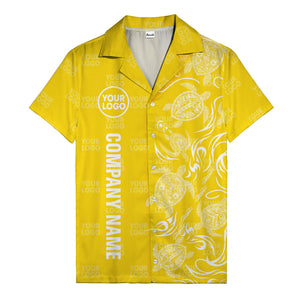 tribal black sea turtles riding waves hawaiian shirt