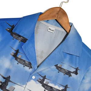 Us Army Bell V-280 Valor Flying Over Fort Worth, Texas Trendy Hawaiian Shirt2