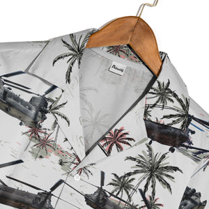 US Army Boeing MH-47G Chinook Trendy Hawaiian Shirt Military Inspired App
