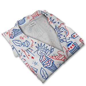 America Independence Day Fourth Of July Cool Art Hawaiian Shirt