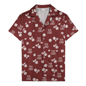 Baseballs Flying Through Tropical Leaves Polo Shirt For Men