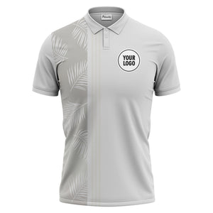tropical palm leaves polo shirt hawaiian shirt