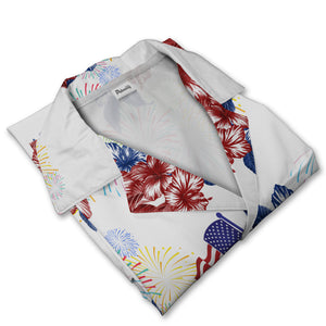 Red White And Blue 4Th Of July Hawaiian Shirt For Men And Women