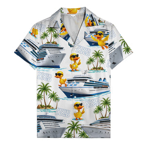 sunglasses ducks on cruise ships palm tree islands hawaiian shirt