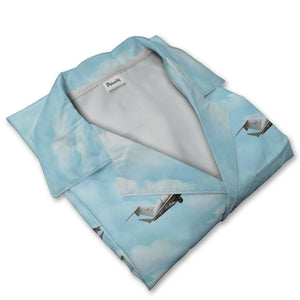 Vistajet Bombardier Global Inspired Stylis Hawaiian Shirt