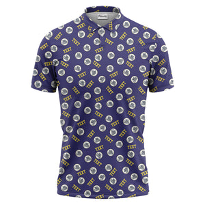 custom logo text polo shirt hawaiian shirt