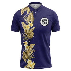 tropical floral polo shirt custom polo shirt