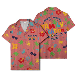 hibiscus palm sunglasses watercolor hawaiian shirt for men