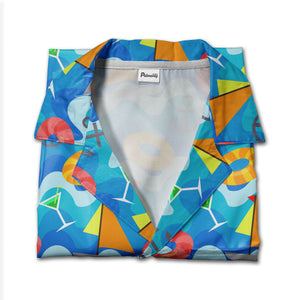 Nautical Anchor & Lifebuoy Hawaiian Shirt – Sailboat and Cocktail Vibes