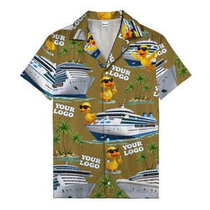 sunglasses ducks on cruise ships palm tree islands hawaiian shirt