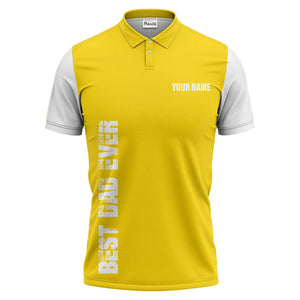 best bag ever vertical text black white modern graphic polo shirt for men