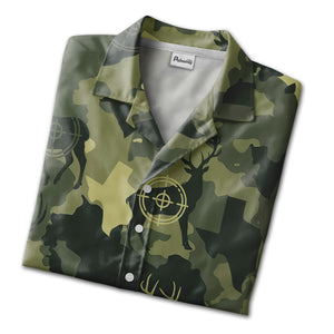 Camouflage Deer Texas Gun Hunting Hawaiian Shirt