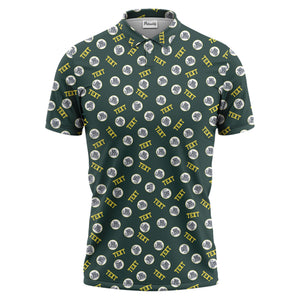 custom logo text polo shirt hawaiian shirt