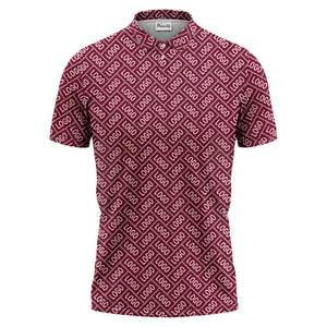 monogram logo polo shirt hawaiian shirt
