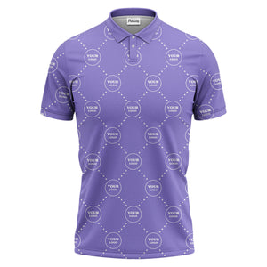 white circles custom logo placement polo shirt for corporate professionals