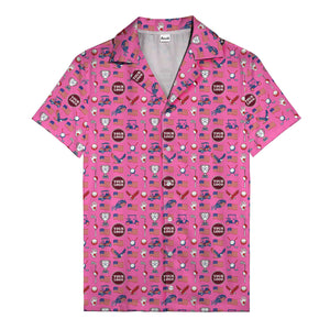 american flag eagle golf cart trophy hawaiian shirt for men