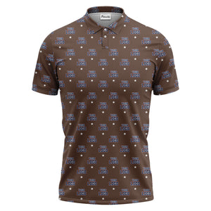 custom logo star polo shirt | custom color all-over graphic print